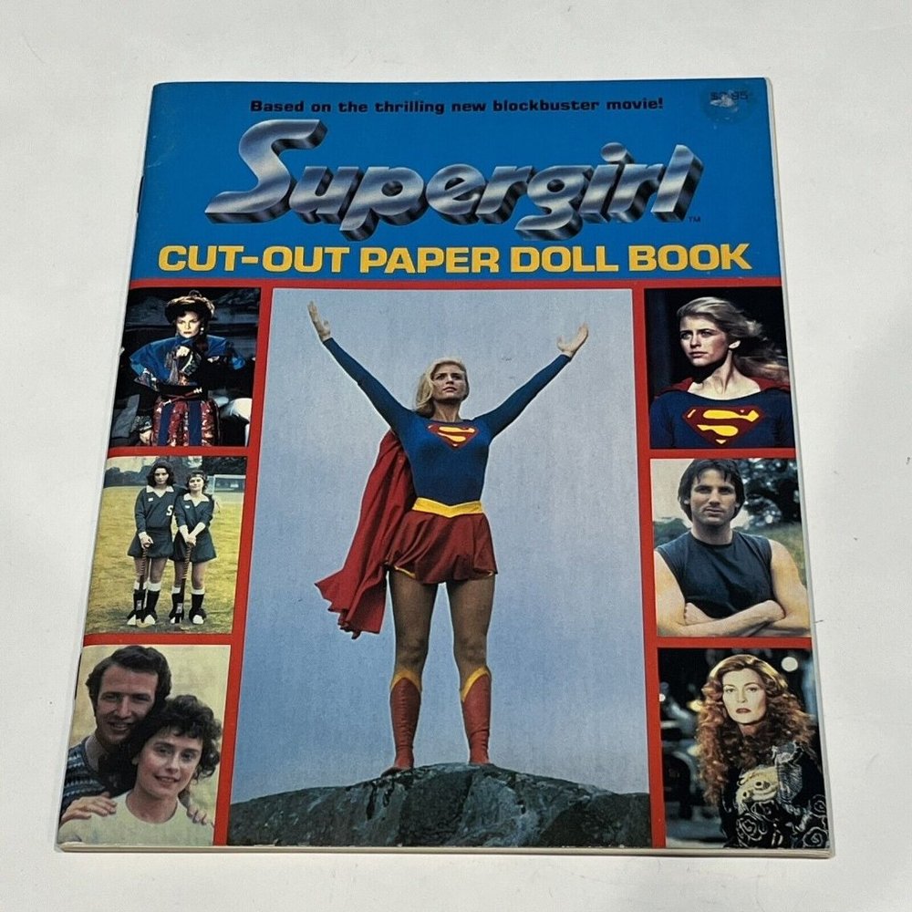 Vintage 1984 Supergirl Superhero Movie Paper Doll Book Tom Tierney Uncut